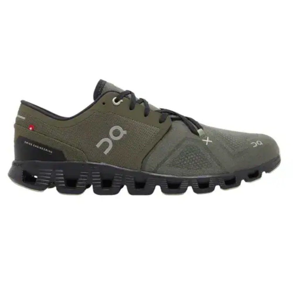 On Cloud X 3 running shoes Olive/Reseda Size 11